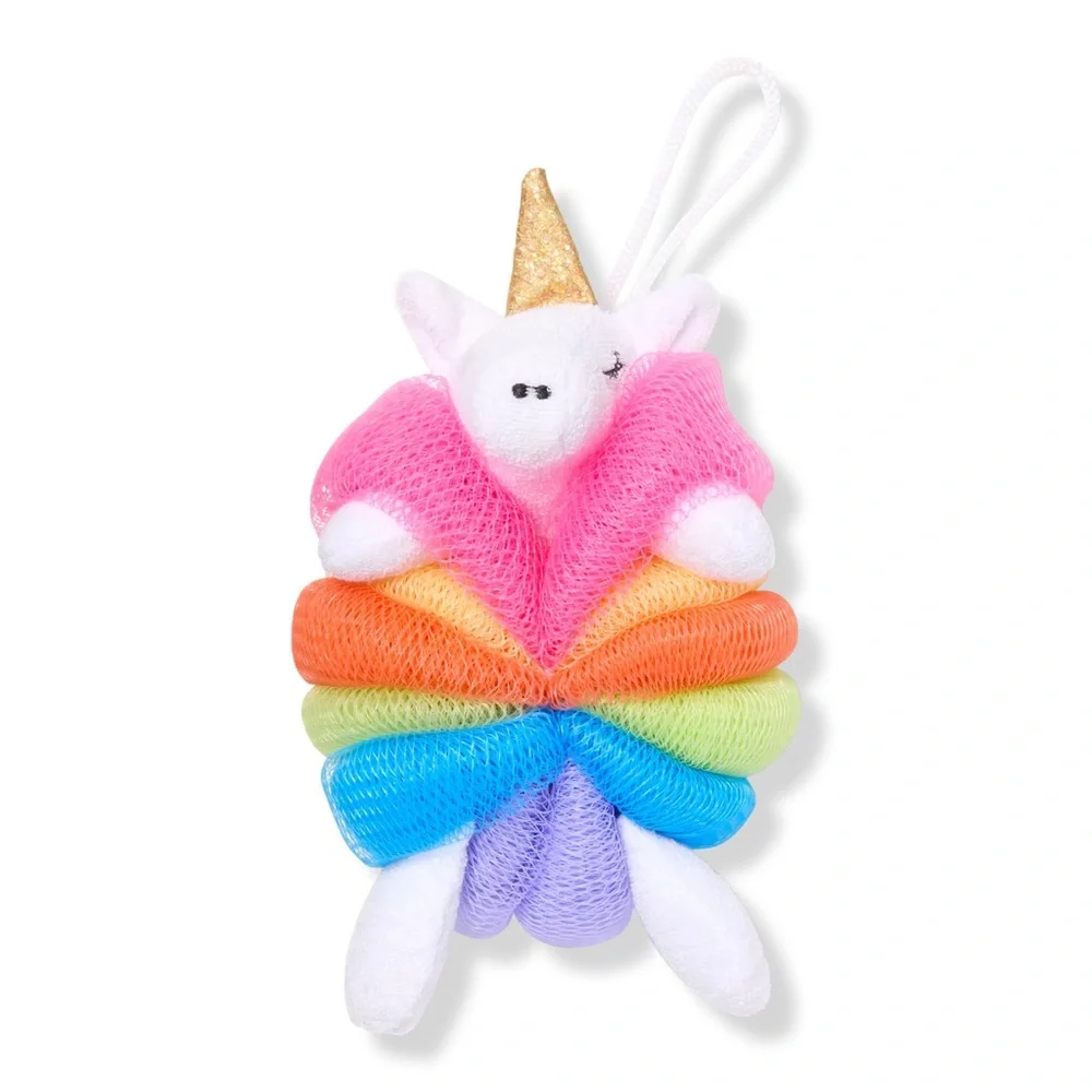 NWT Scünci Soft Pink Rounded Terry Headband + Ulta Unicorn Loofah Set